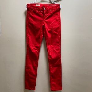 Red skinny pants by Sold Design Lab